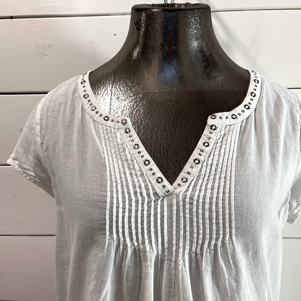 GAP – Y2K white embroidered blouse – Size XS - Picture 10 of 13